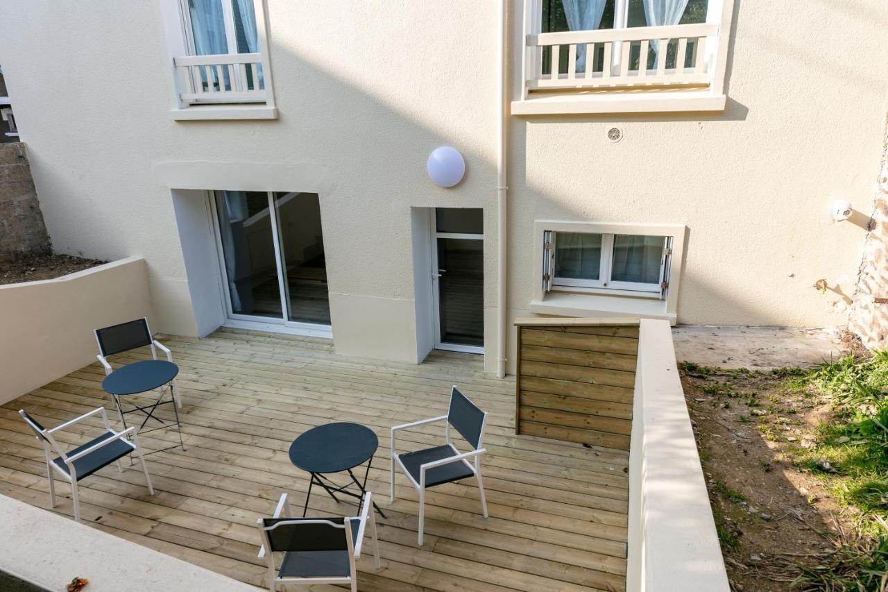 La Belle Poule : Chambre Spacieuse Avec Sdb Privative, Cuisine Et Salon Partages, Terrasse, Proche Facs Et Centre Brest Exterior foto